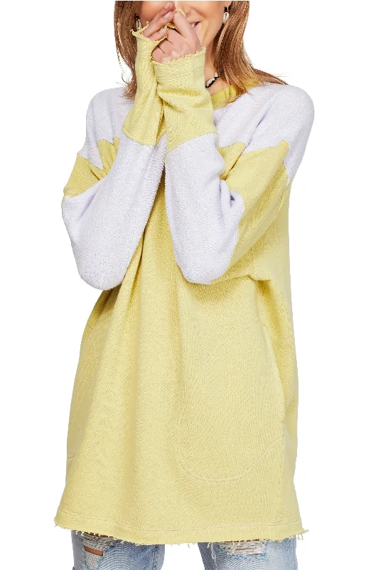 Free People Jordan Colorblocked Raw Edge Sweatshirt Hoodie with Button Classic Timeless Free People Jordan Colorblocked Raw Edge Sweatshirt Hoodie with Button Classic Timeless