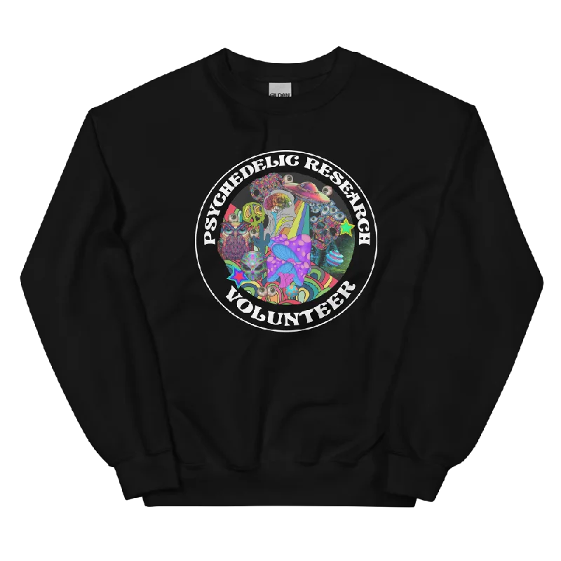 Research Volunteer Graphic Sweatshirt Hoodie with Hem Fringe Bohemian Relaxed