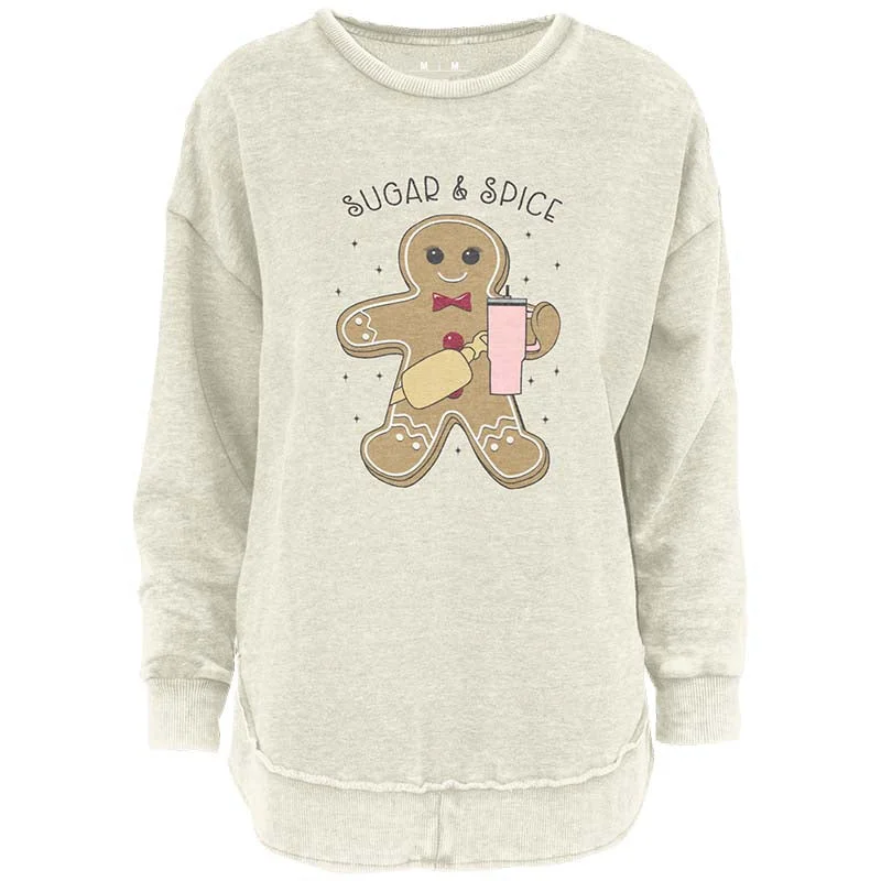 Sugar and Spice Cozy Fleece Sweatshirt Graphic Hoodie Design Print