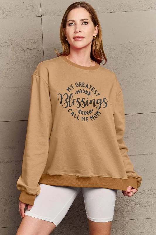 Simply Love Full Size MY GREATEST BLESSINGS CALL ME MOM Round Neck Sweatshirt Hoodie Jacket Zipper Layering Simply Love Full Size MY GREATEST BLESSINGS CALL ME MOM Round Neck Sweatshirt Hoodie Jacket Zipper Layering