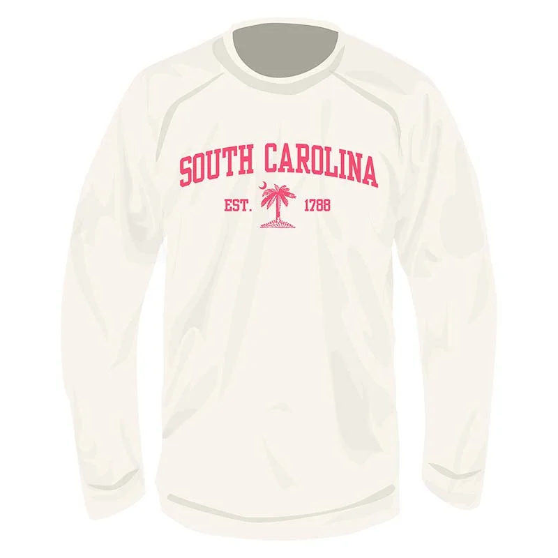 South Carolina Est. in 1788 Crewneck Sweatshirt Hoodie with Crew Neck Simple Timeless South Carolina Est. in 1788 Crewneck Sweatshirt Hoodie with Crew Neck Simple Timeless
