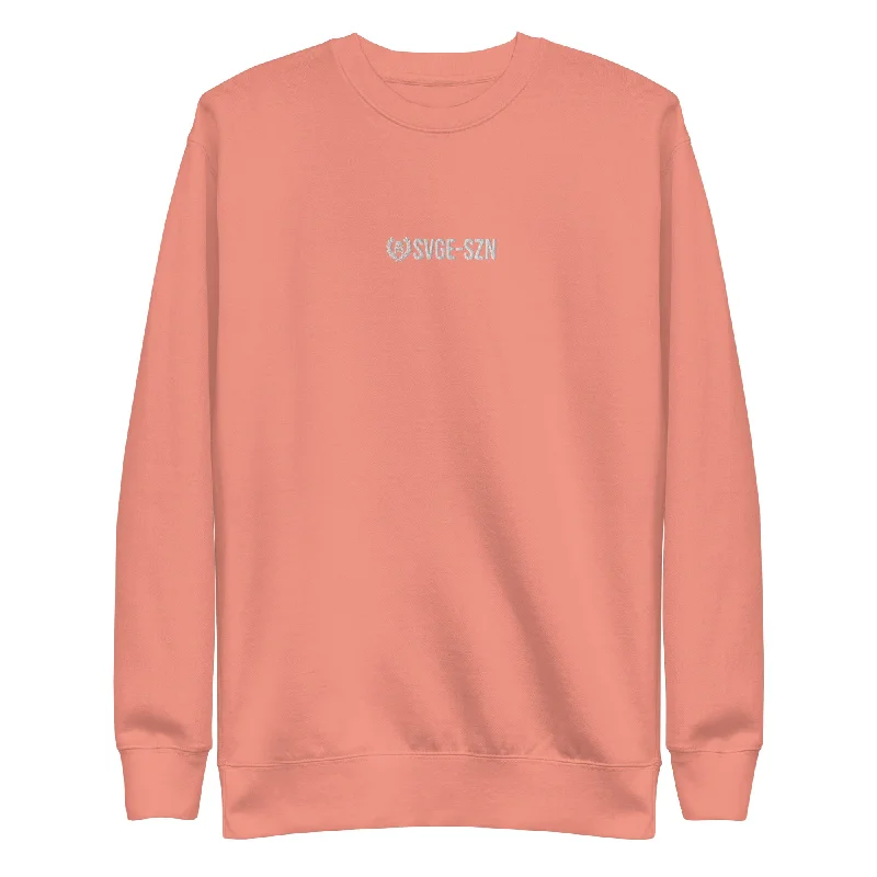 SVGE Unisex Premium Sweatshirt - Nude Hoodie with Applique Textured Unique