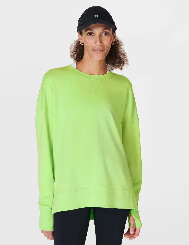 After Class Longline Sweatshirt - Zest Green Hoodie with Strings Custom Fit Adjustable After Class Longline Sweatshirt - Zest Green Hoodie with Strings Custom Fit Adjustable