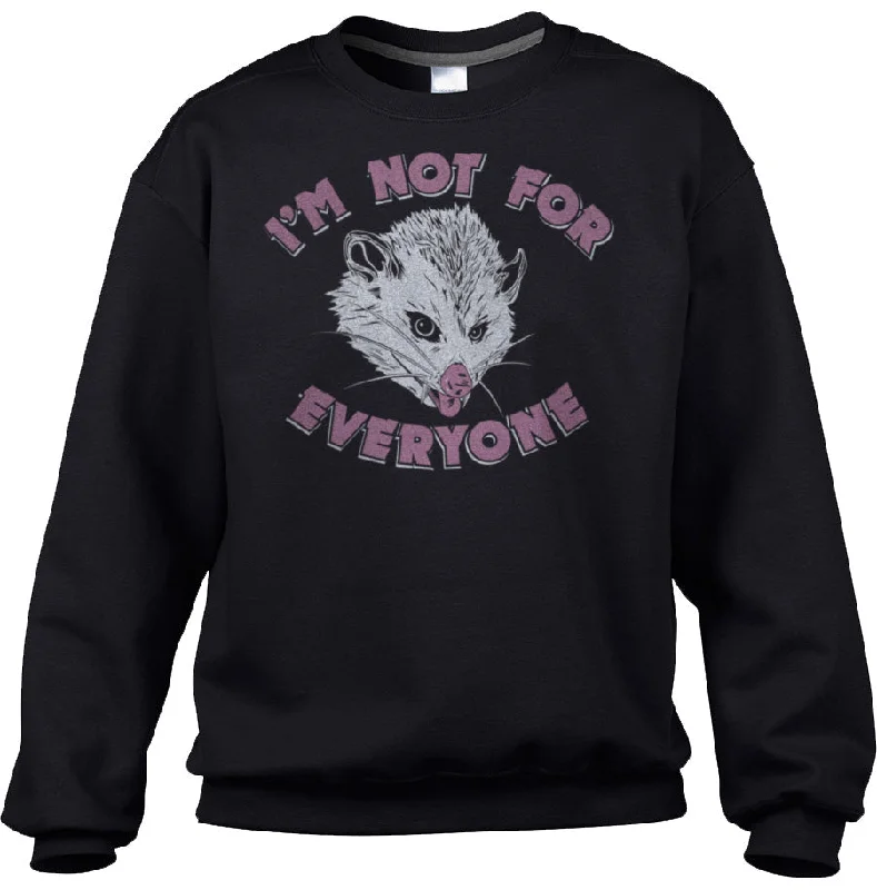 Unisex I'm Not For Everyone Opossum Sweatshirt Hoodie with Hem Fringe Bohemian Relaxed Unisex I'm Not For Everyone Opossum Sweatshirt Hoodie with Hem Fringe Bohemian Relaxed