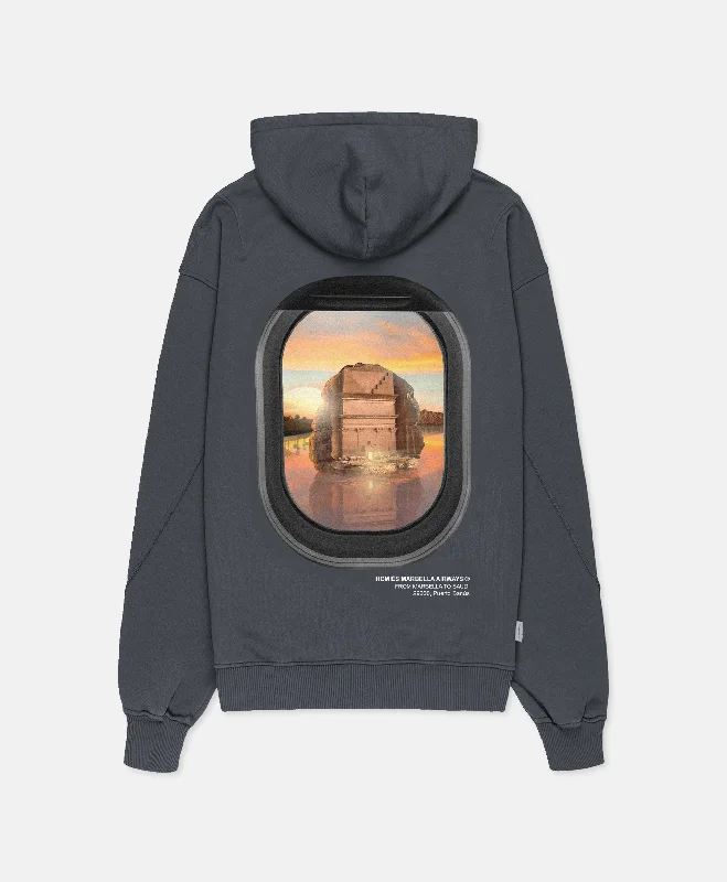 VIDEOGAME HOODIE SAUDI EDITION VINTAGE GREY Hoodie with Pocket Utility Practical