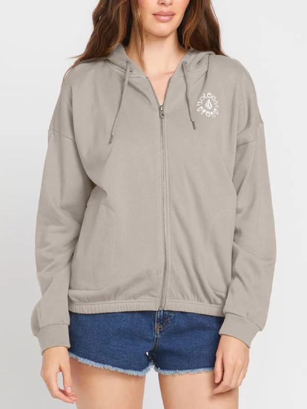 Truly Deal Zip Hoodie Hoodie with Ribbed Hem Stretchable Secure